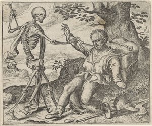 Pohádka o starci a smrti od Egidius  Sadeler (II)