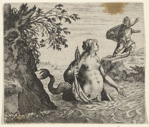 Pohádka o mořské panně od Egidius  Sadeler (II)