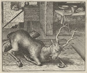 Pohádka o opilém jelenovi od Egidius  Sadeler (II)