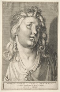 Ženská hlava, 1598. od Aegidius Sadeler