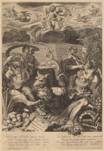 Alegorie sňatku císaře Ferdinanda II. a Eleonory Gonzagy od Aegidius Sadeler II