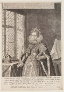 Anna, manželka císaře Matyáše od Aegidius Sadeler II