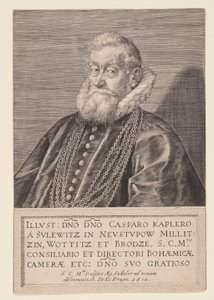 Gaspard Kaplir von Sulewitz, císařský rada od Aegidius Sadeler II