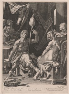 Herkules a Omfalé od Aegidius Sadeler II