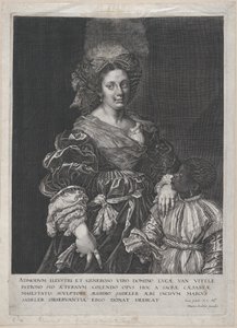 Laura Dianti s černou stránkou, 1600-1627. od Aegidius Sadeler II