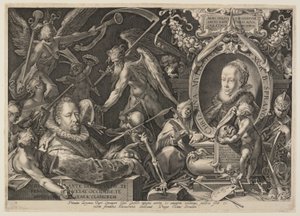 Spranger a jeho žena od Aegidius Sadeler II