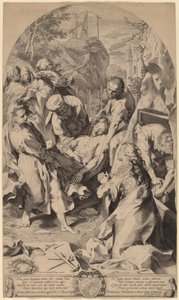 Pohřeb od Aegidius Sadeler II after Federico Barocci