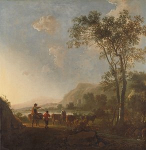 Krajina s pastevci a dobytkem od Aelbert Cuyp (follower of)