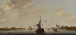 Pohled na Maas v Dordrechtu, c.1645-46 od Aelbert Cuyp