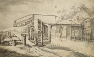 V Poldru, 1644 (tužka, křída a štětec na papíře) od Aelbert Cuyp