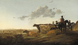 Krajina s pastevci, kolem 1650-52 od Aelbert Cuyp