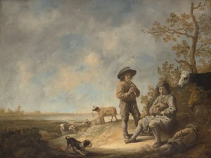 Piping Shepherds, ca. 1643-44. od Aelbert Cuyp