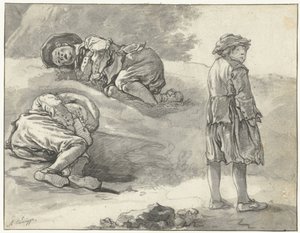 Tři studie malého ovčáka od Aelbert Cuyp
