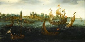 Lodě z IJsselmonde od Aert Anthonisz