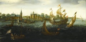 Jednota před IJsselmonde, 1618 od Aert Anthonisz