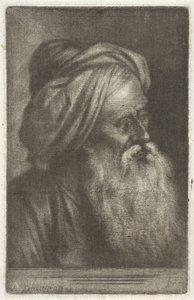 Busta muže v turbanu od Aert Schouman