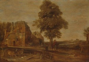 Krajina s hostincem od Aert van der Neer