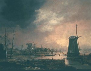 Zimní krajina od Aert van der Neer