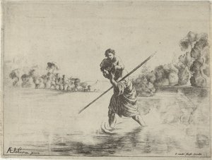 Svatý Kryštof od After Adam Elsheimer