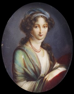 Miniatura Alžběty Alexejevny (typ Vigee-Le Brun) od anonyma (19. stol., priv.coll.) od after Élisabeth Louise Vigée Le Brun