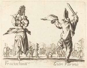 Fracischina a Gian Farina od After Jacques Callot