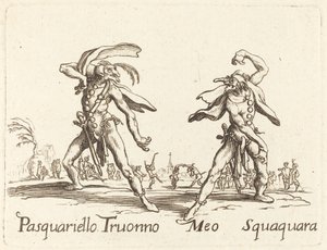 Pasquariello Truonno a Meo Squaquara od After Jacques Callot
