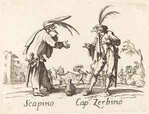 Scapino a Cap. Zerbino od After Jacques Callot