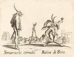 Smaralo Cornuto a Ratsa di Boio od After Jacques Callot