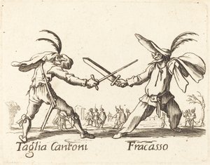 Taglia Cantoni a Fracasso od After Jacques Callot
