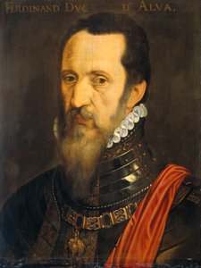 Portrét Fernanda Álvareze de Toledo (1507-1582), vévody z Alby od After Willem Key