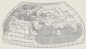 Mapa světa, podle Ptolemaia, 1923. od Agathodaemon of Alexandria
