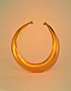 Collar, Mooghaun North, County Clare, pozdní doba bronzová, 800-700 př.nl (zlato) od Age Bronze
