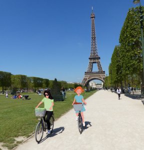 Bicyclette, 2023 (digitální umění na fotografii)