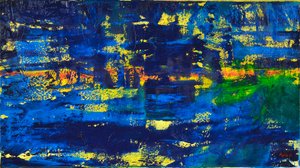 Flow 1, 2018 (olej na plátně) od Agnes Girardon