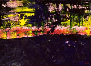 Flow 2, 2018 (olej na plátně)