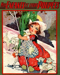 Malá pastýřka, kolem roku 1920 (ilustrace) od Agnes Richardson