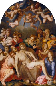 Usazení Krista od Agnolo Bronzino