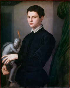 Portrét sochaře. Obraz Angela Bronzina (1503-1572) od Agnolo Bronzino