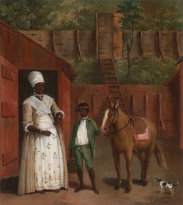 Matka se svým synem a poníkem, ca. 1775.