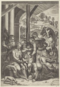 Klanění králů od Agostino Carracci