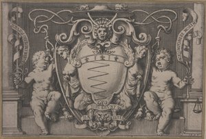 Erb kardinála Filippa Segy od Agostino Carracci
