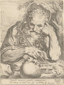 Svatý Jeroným od Agostino Carracci
