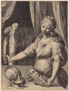 Judita s hlavou Holofernovou od Agostino Carracci