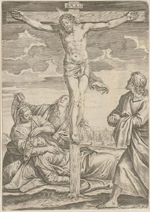 Ukřižování od Agostino Carracci