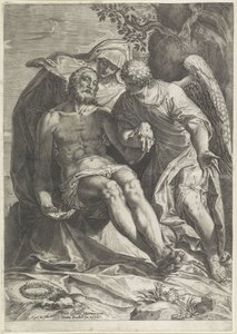 Marie s tělem Kristovým (Pietà) od Agostino Carracci
