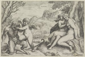 Láska zvítězí nad vším (název na předmětu) od Agostino Carracci