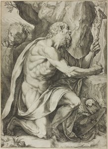 Svatý Jeroným v pokání od Agostino Carracci