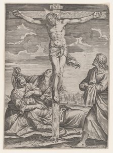 Ukřižování, 1582. od Agostino Carracci