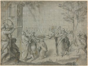 Oběť Peliáše Neptunu od Agostino Carracci