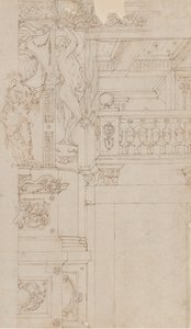 Studie k dekoracím trompe-l’oeil Palazzo Ducale Palazzo Pitti, Florencie, 1636-41.